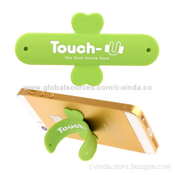 Universal Silicone Stand Holder for iPhone, Durable 3-layer Construction, Silicone-steel-silicone